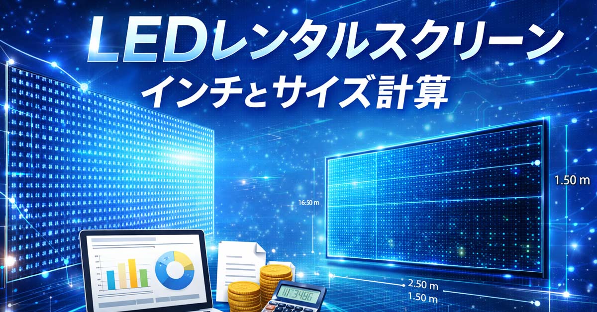 LEDインチ→サイズ変換ツール